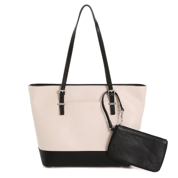 Kelly and Katie Vinna Black and off white tote bag - Picture 1 of 8